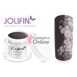 Gel UV Jolifin color Dusky Grey 5 ml + 1 Pigment Oglinda Cadou